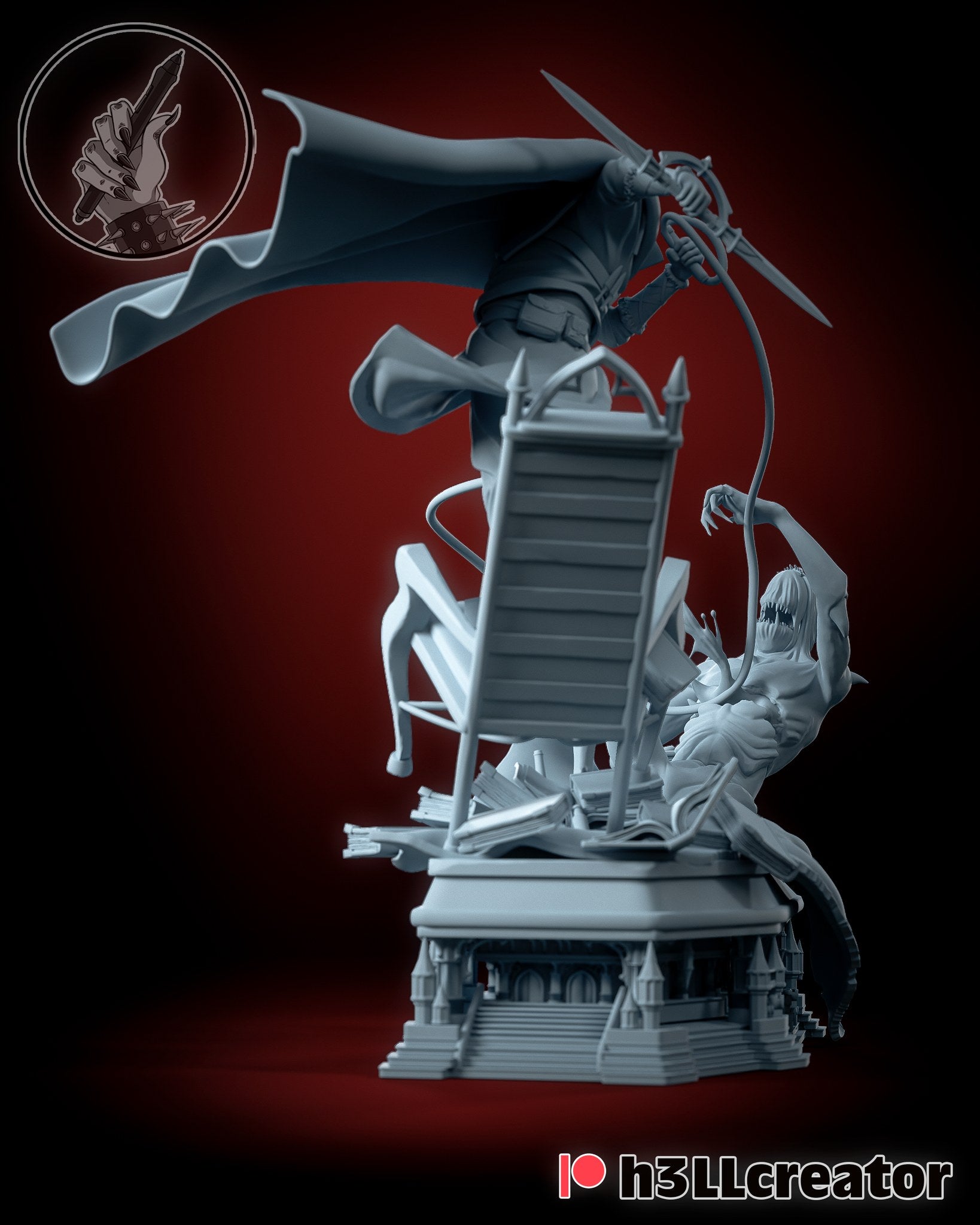 Trevor Belmont (Castlevania) resin figure by h3LLcreator — studio render 7