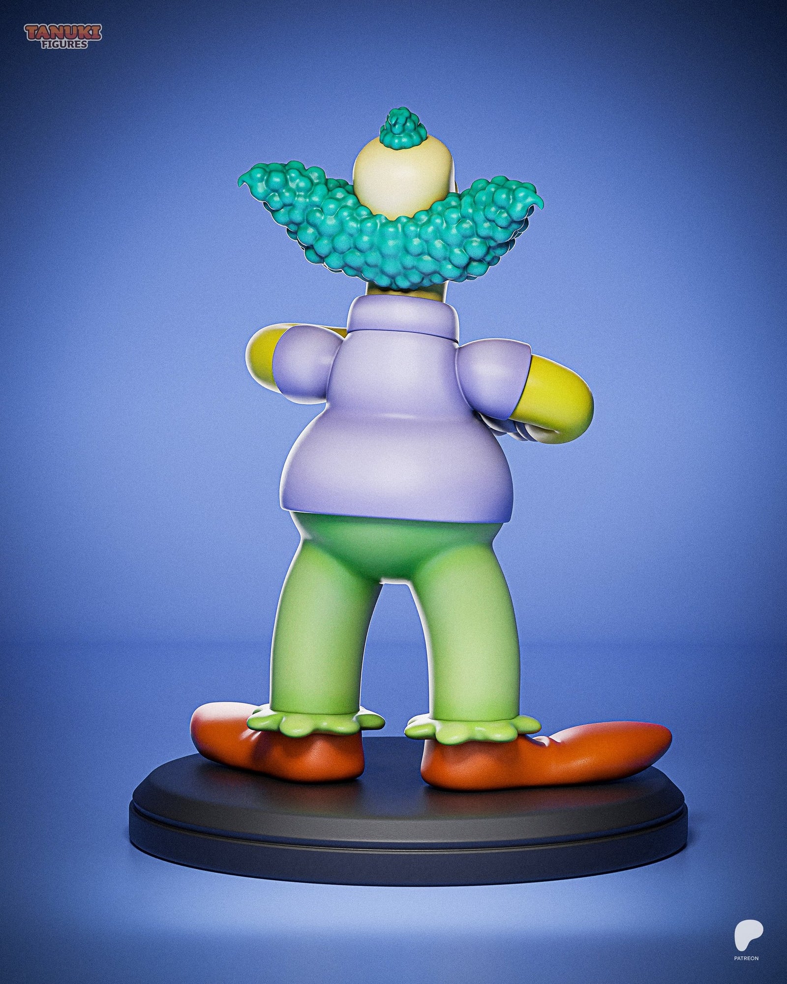 Krusty the Clown (The Simpsons) resin figure by Tanuki Figures — studio render 4