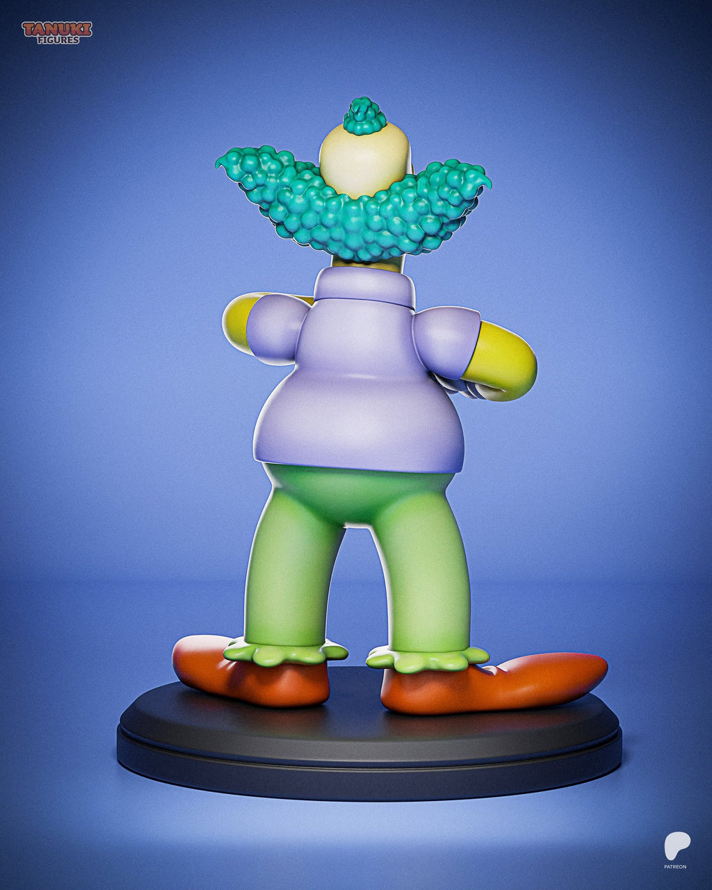 Krusty the Clown (The Simpsons) resin figure by Tanuki Figures — studio render 4