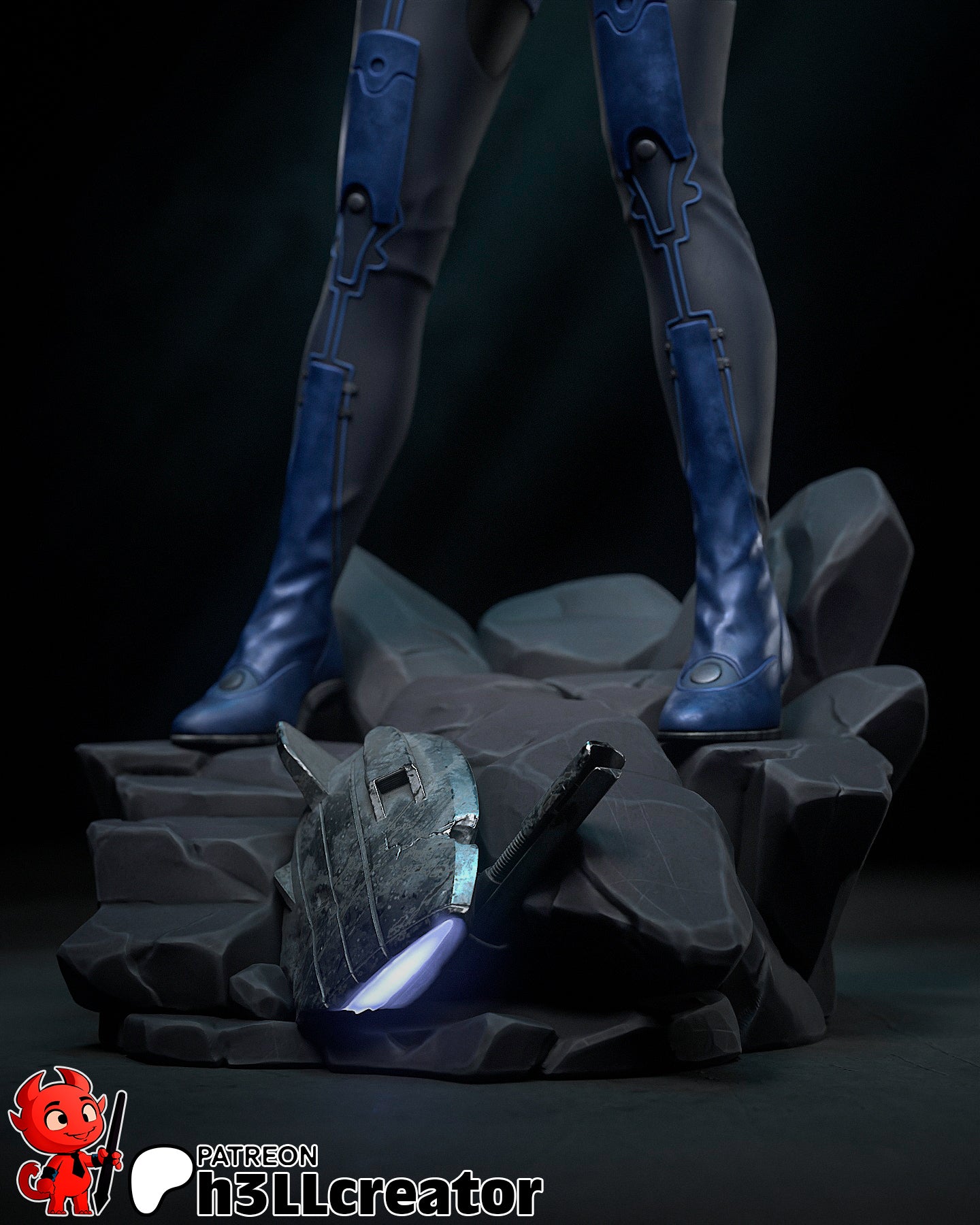 Ashley Williams (Mass Effect) resin figure by h3LLcreator — studio render 14