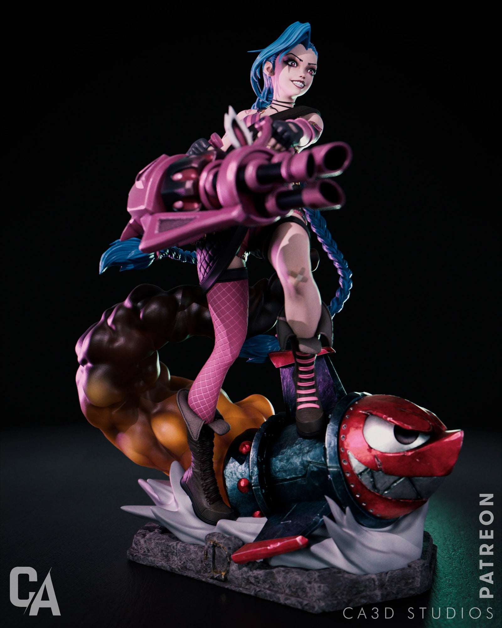 Jinx Arcane resin figure by CA 3D Studios — studio preview 5