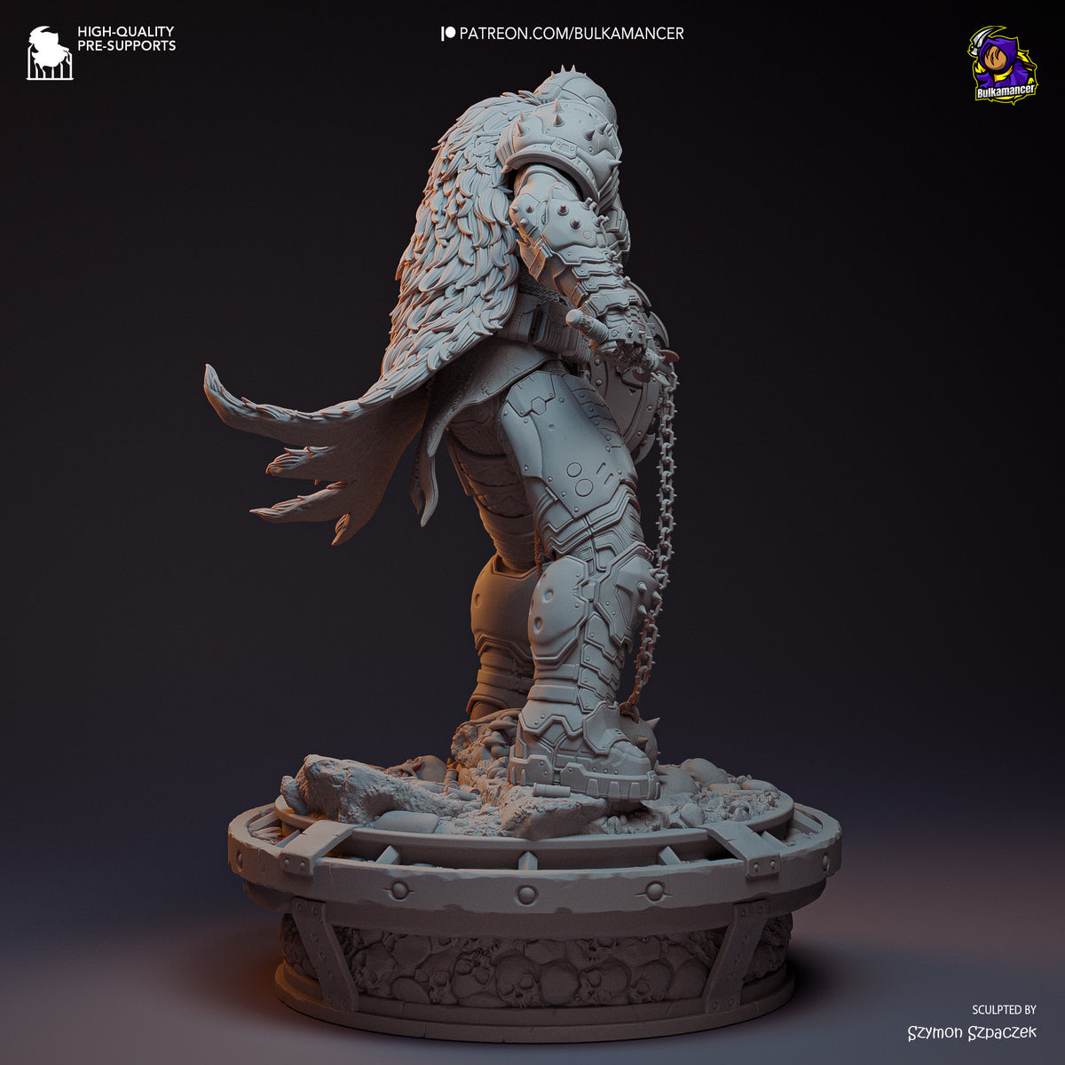 Doom Slayer (Doom) resin figure by Bulkamancer — studio render 17