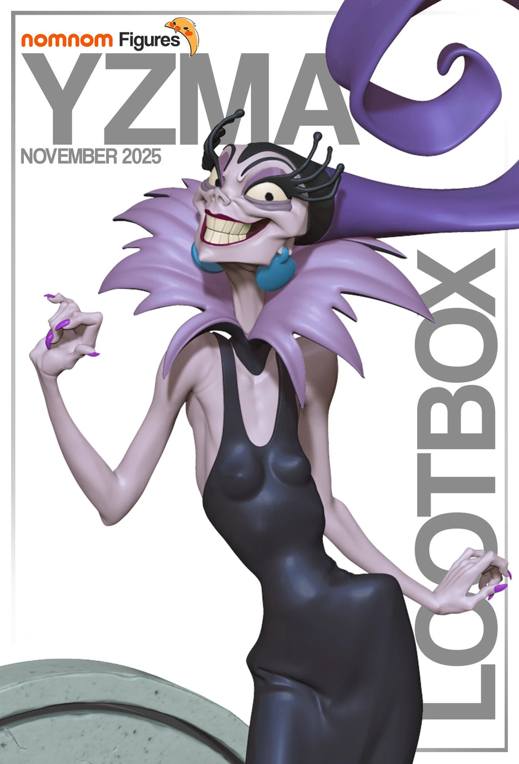 Yzma The Emperors New Groove resin figure by NomNom Figures — studio preview 1