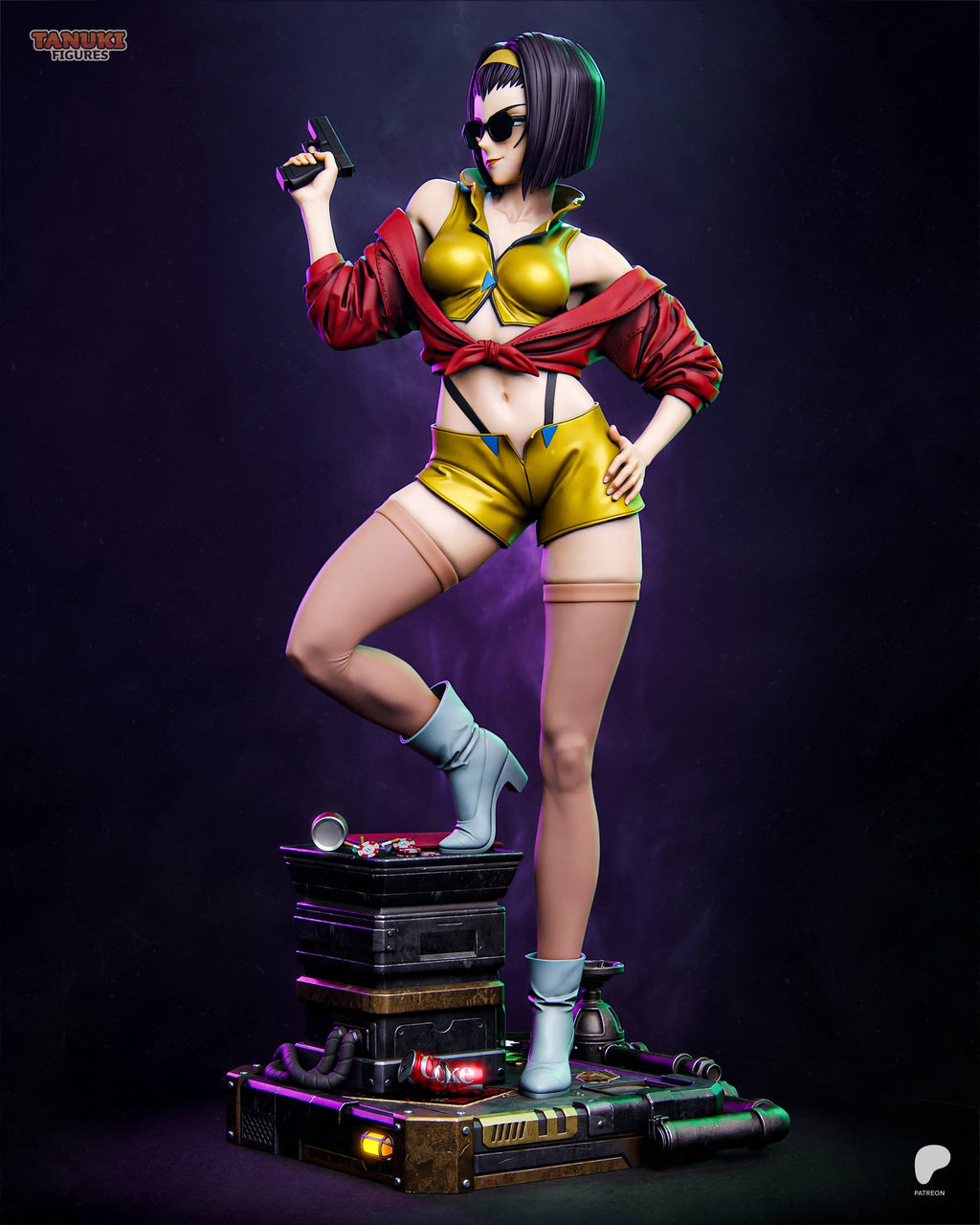 Faye Valentine (Cowboy Bebop) resin figure by Tanuki Figures — studio render 2