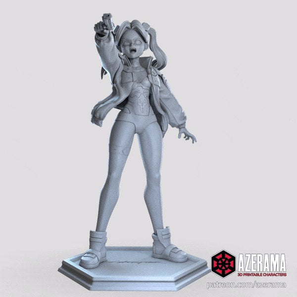 Rebecca (Cyberpunk Edgerunners) resin figure by Azerama — studio render 6