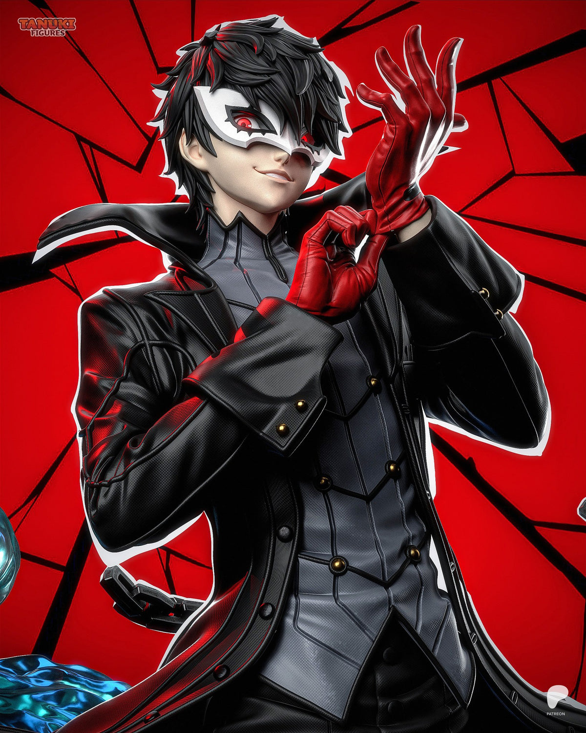 Joker (Persona 5) resin figure by Tanuki Figures — studio render 7