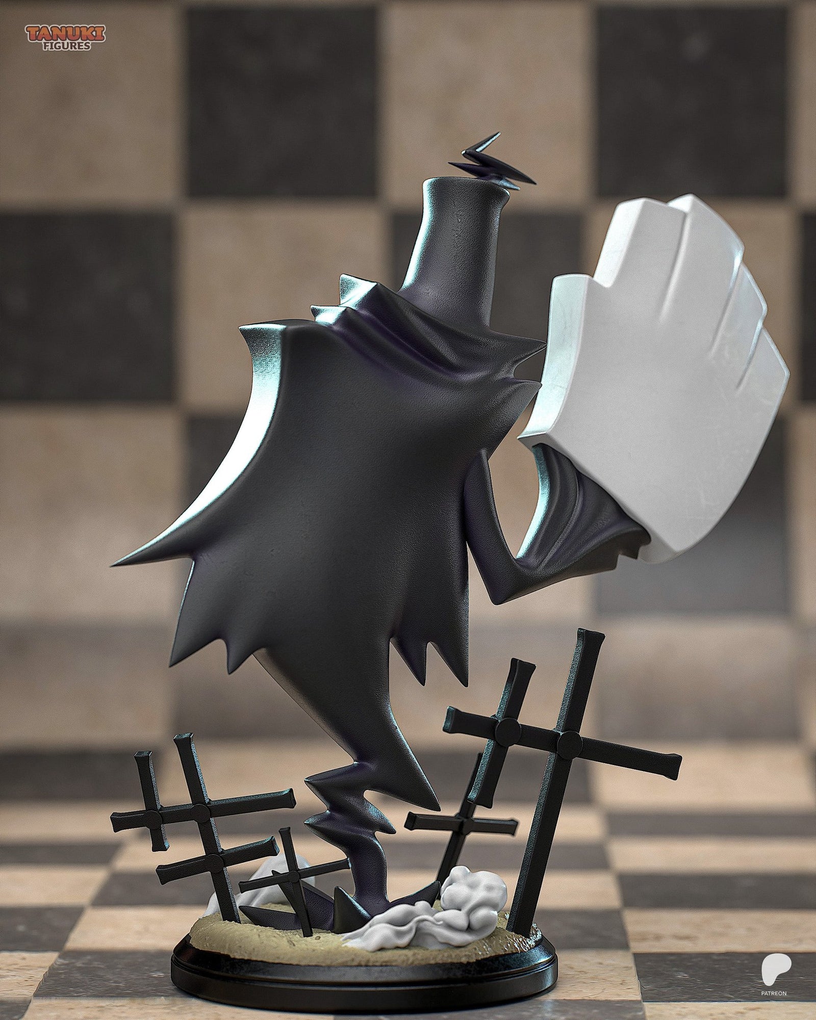 Lord Death (Soul Eater) resin figure by Tanuki Figures — studio render 4