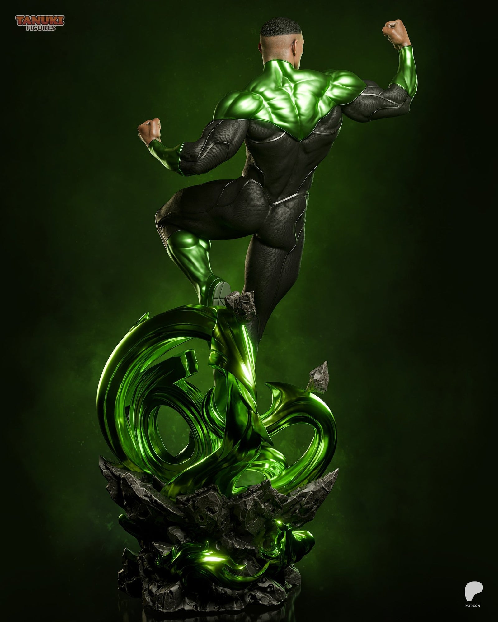 Green Lantern (DC) resin figure by Tanuki Figures — studio render 4