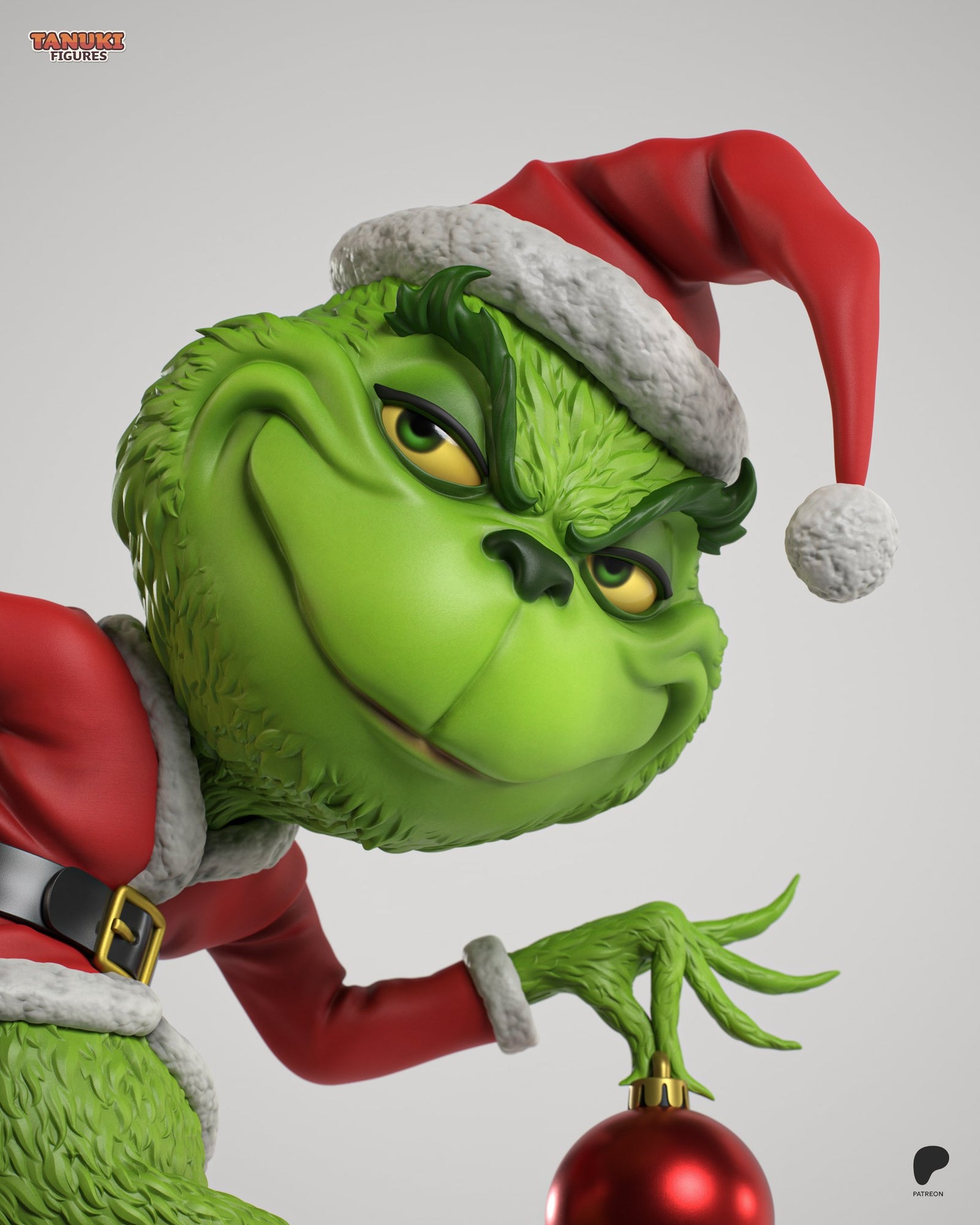 The Grinch (How the Grinch Stole Christmas) resin figure by Tanuki Figures — studio render 5