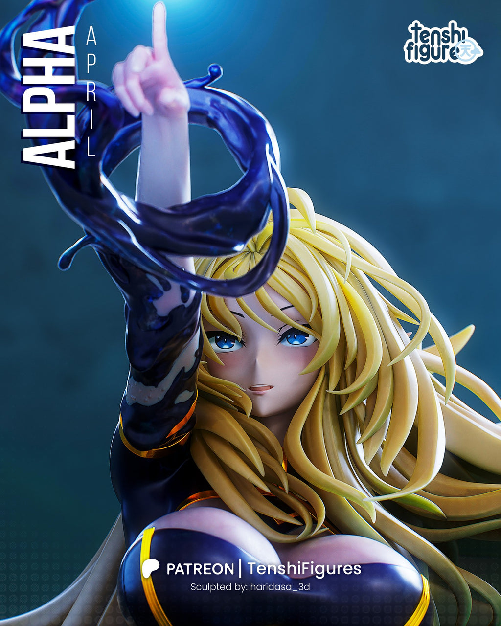 Alpha (The Eminence in Shadow) resin figure by Tenshi Figures — studio render 2