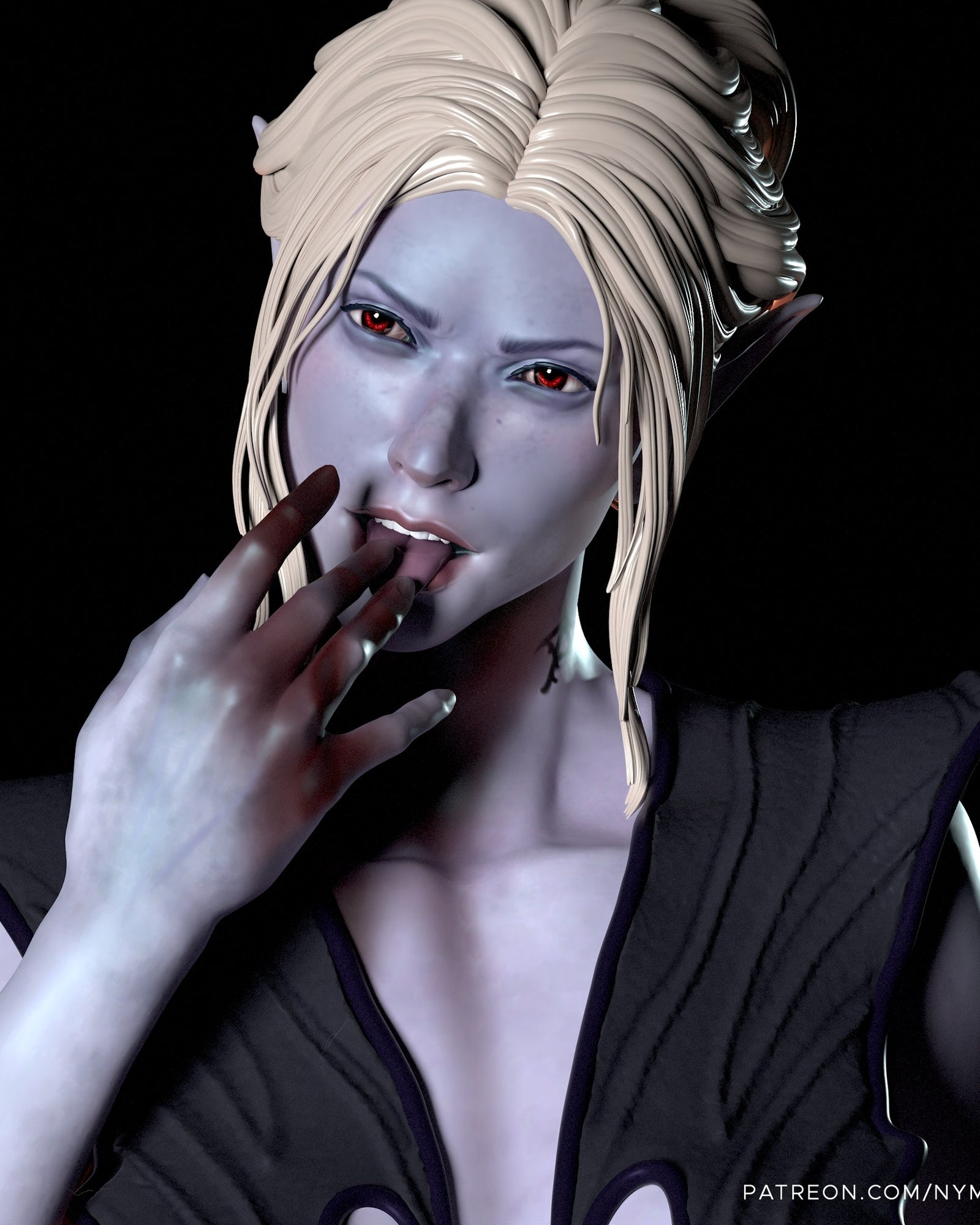 Minthara (Baldur's Gate) resin figure by Nympha — studio render 4