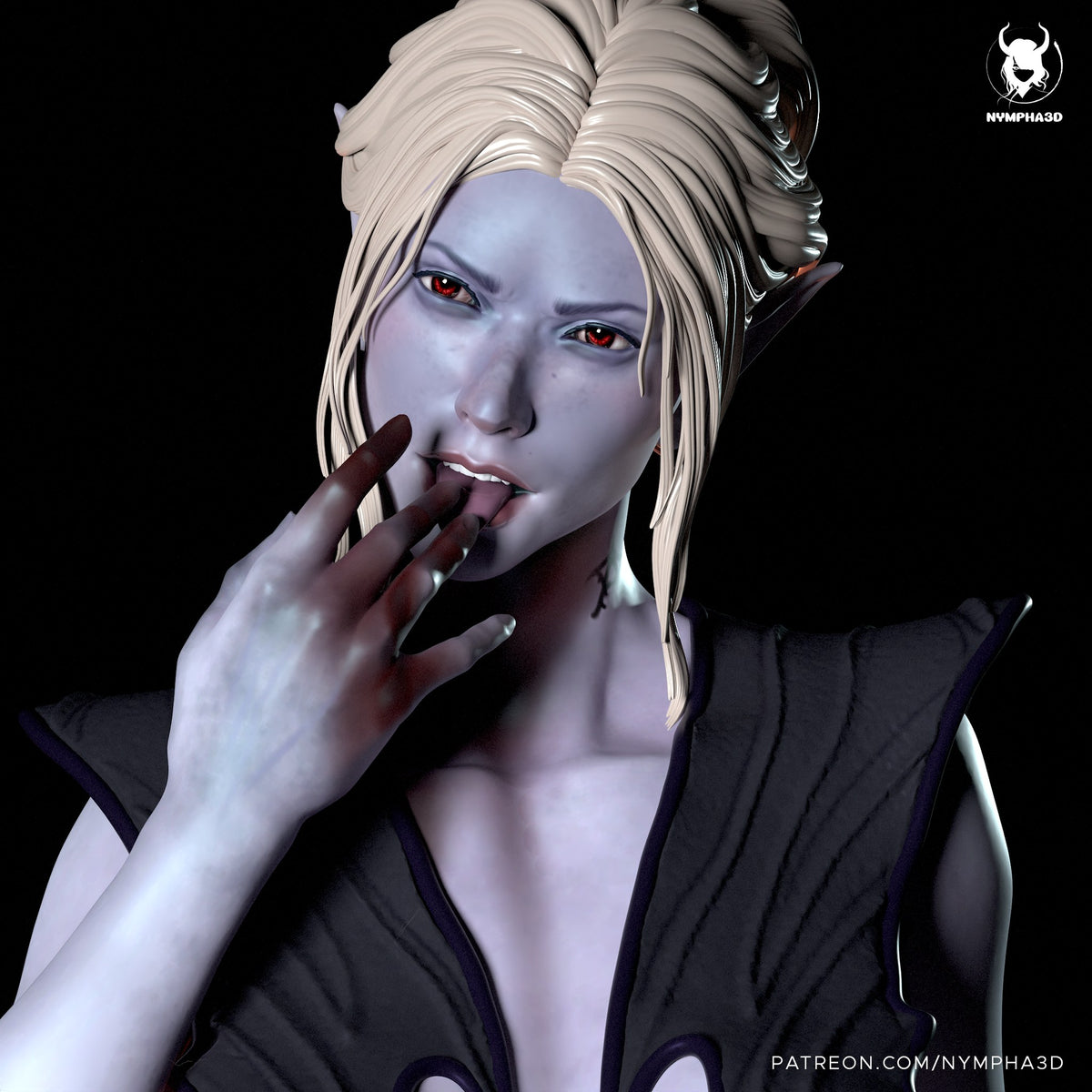 Minthara (Baldur's Gate) resin figure by Nympha — studio render 4