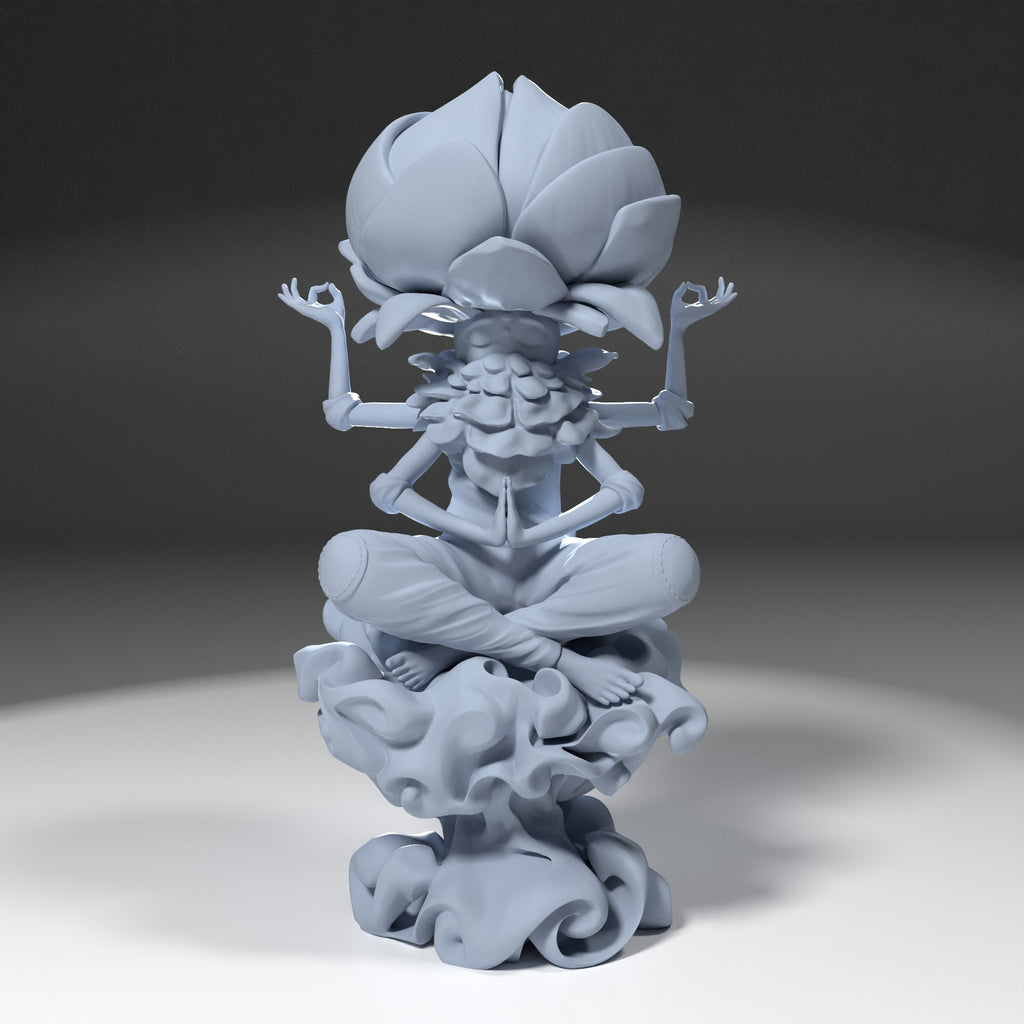 Cabbage Yogi (_Original Characters) resin figure by h3LLcreator — studio render 2