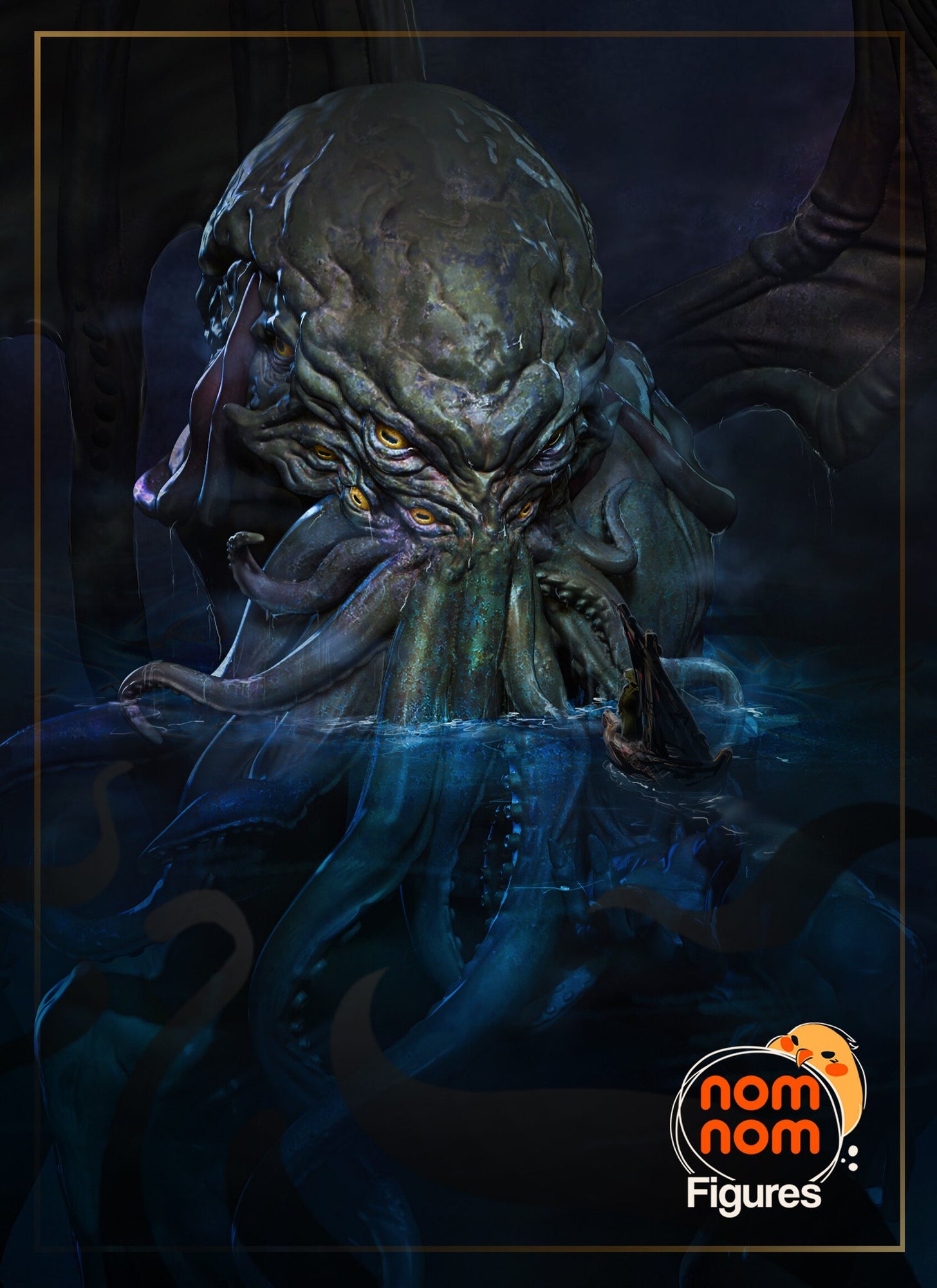 Cthulhu Mythos resin figure by NomNom Figures — studio preview 1