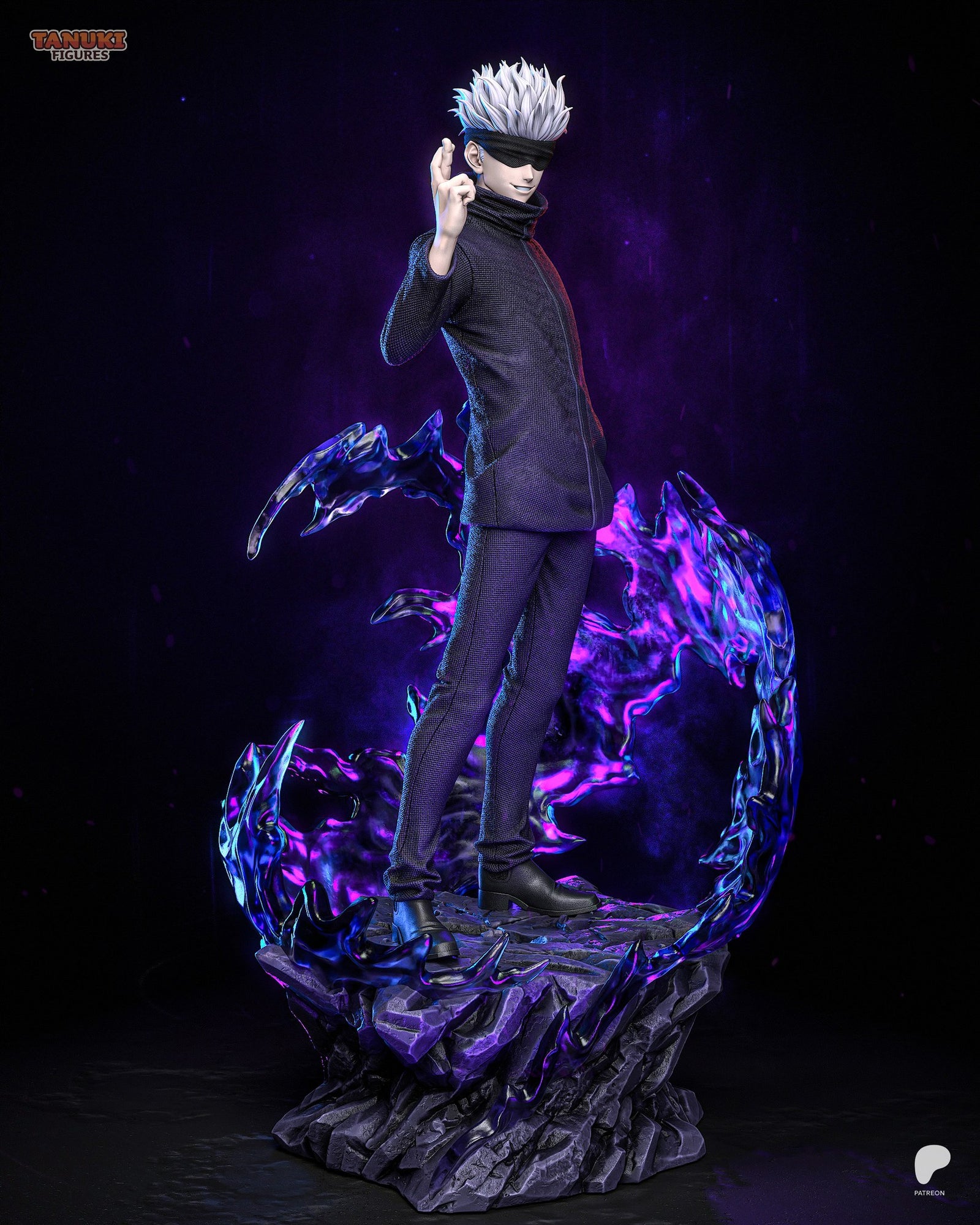 Gojo (Jujutsu Kaisen) resin figure by Tanuki Figures — studio render 2