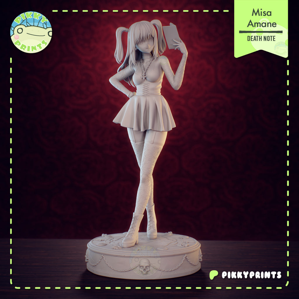 Misa Amane (Death Note) resin figure by PikkyPrints — studio render 6
