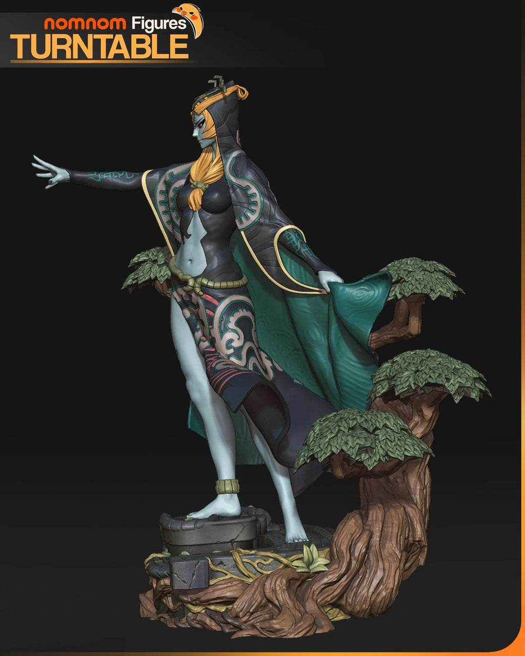 Midna The Legend of Zelda resin figure by NomNom Figures — studio preview 5