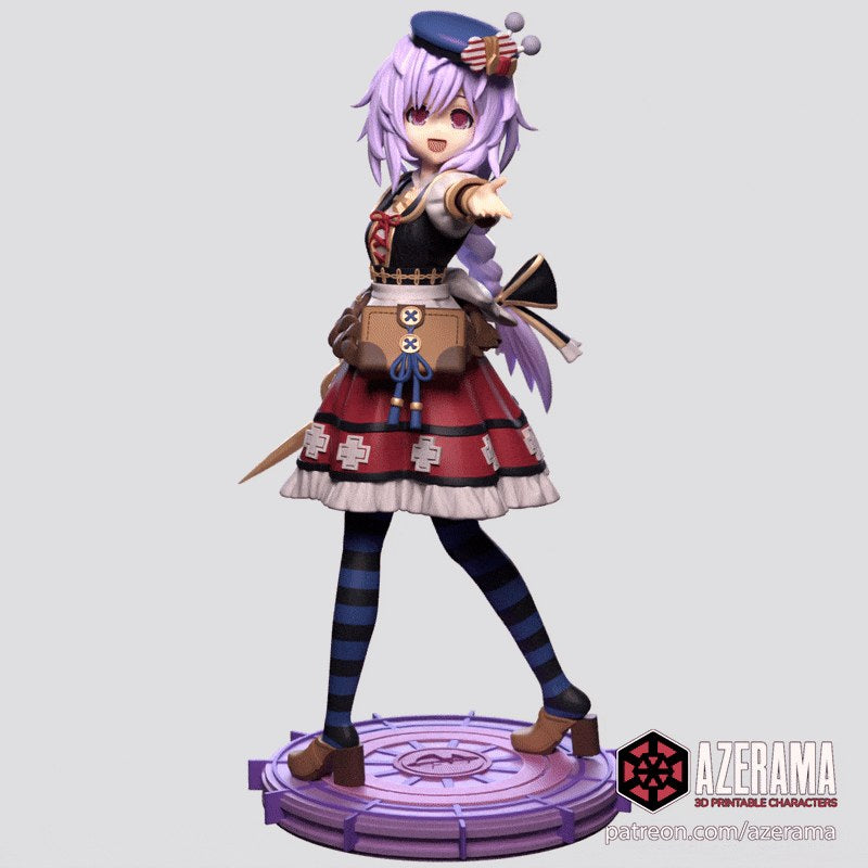 Plutia (Hyperdimension Neptunia) resin figure by Azerama — studio render 3