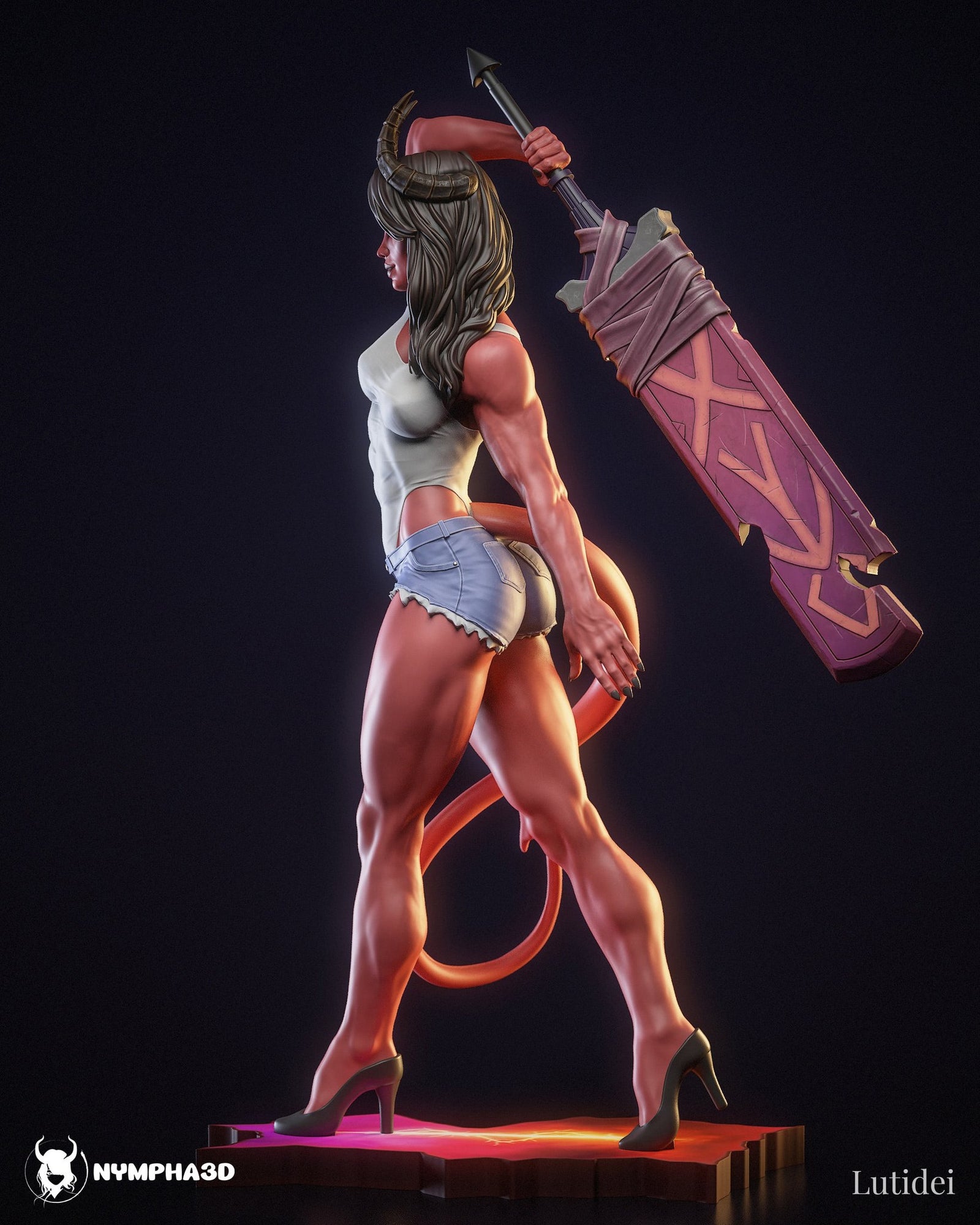 Malevola (Dispatch) resin figure by Nympha — studio render 2