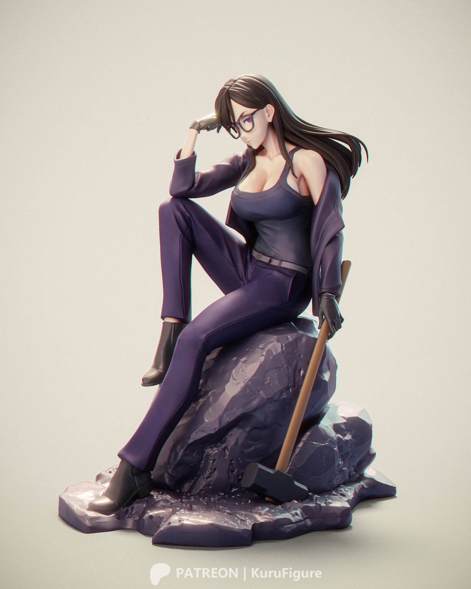 Hizuru Minakata (Summer Time Rendering) resin figure by Kuru Figures — studio render 4