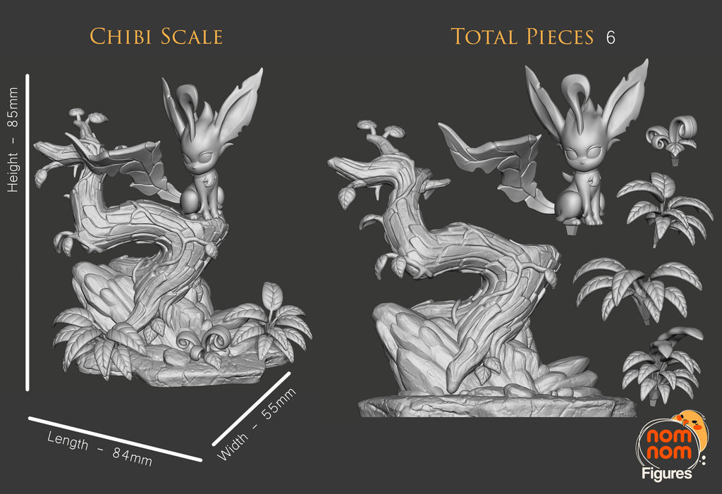 Leafeon — studio render 2