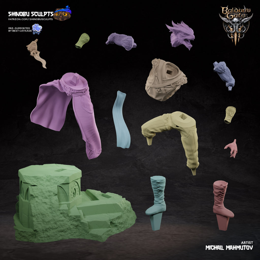 Dark Urge (Baldur's Gate) resin figure by Shinobu Sculpts — studio render 7
