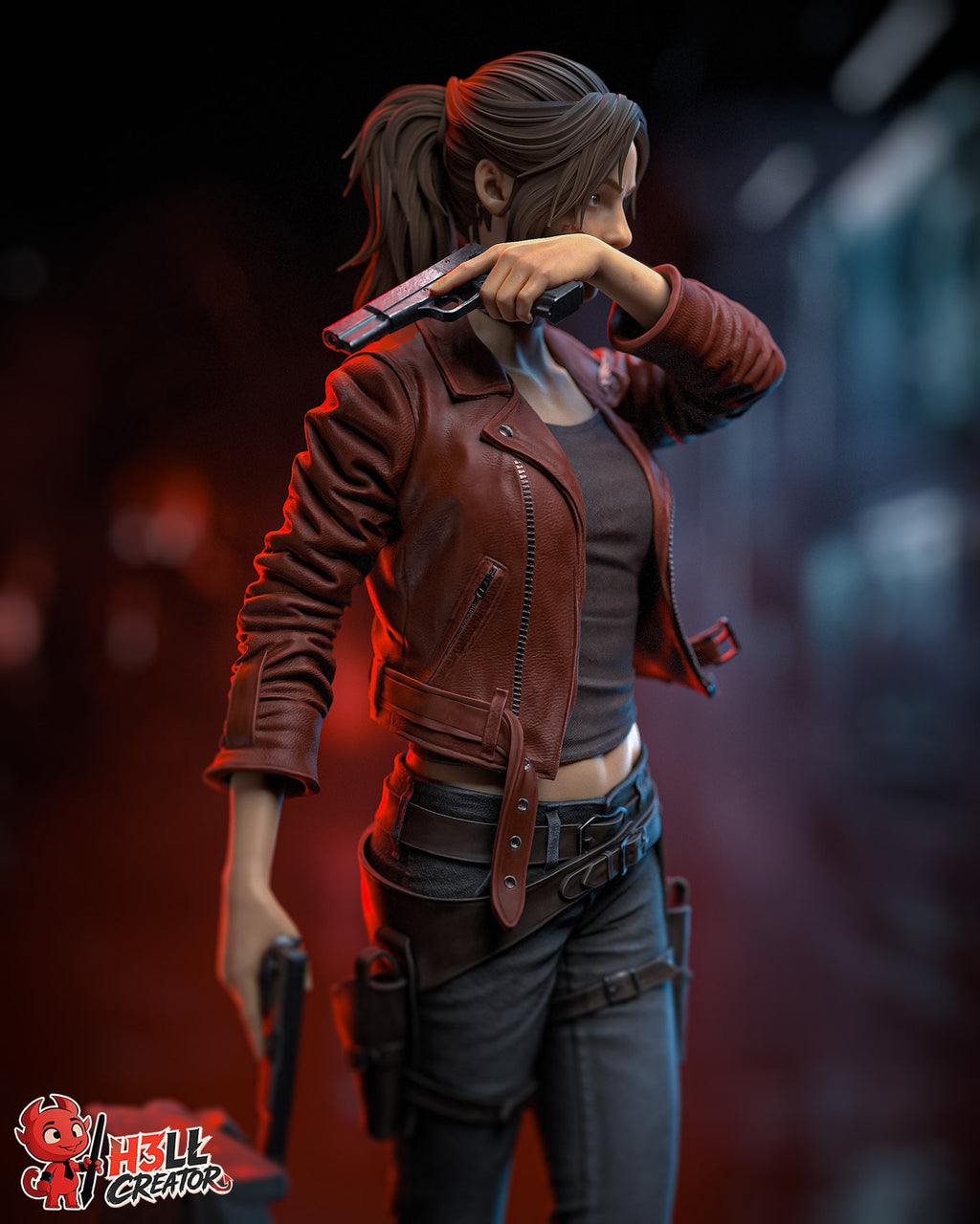 Claire Redfield (Resident Evil) resin figure by h3LLcreator — studio render 5