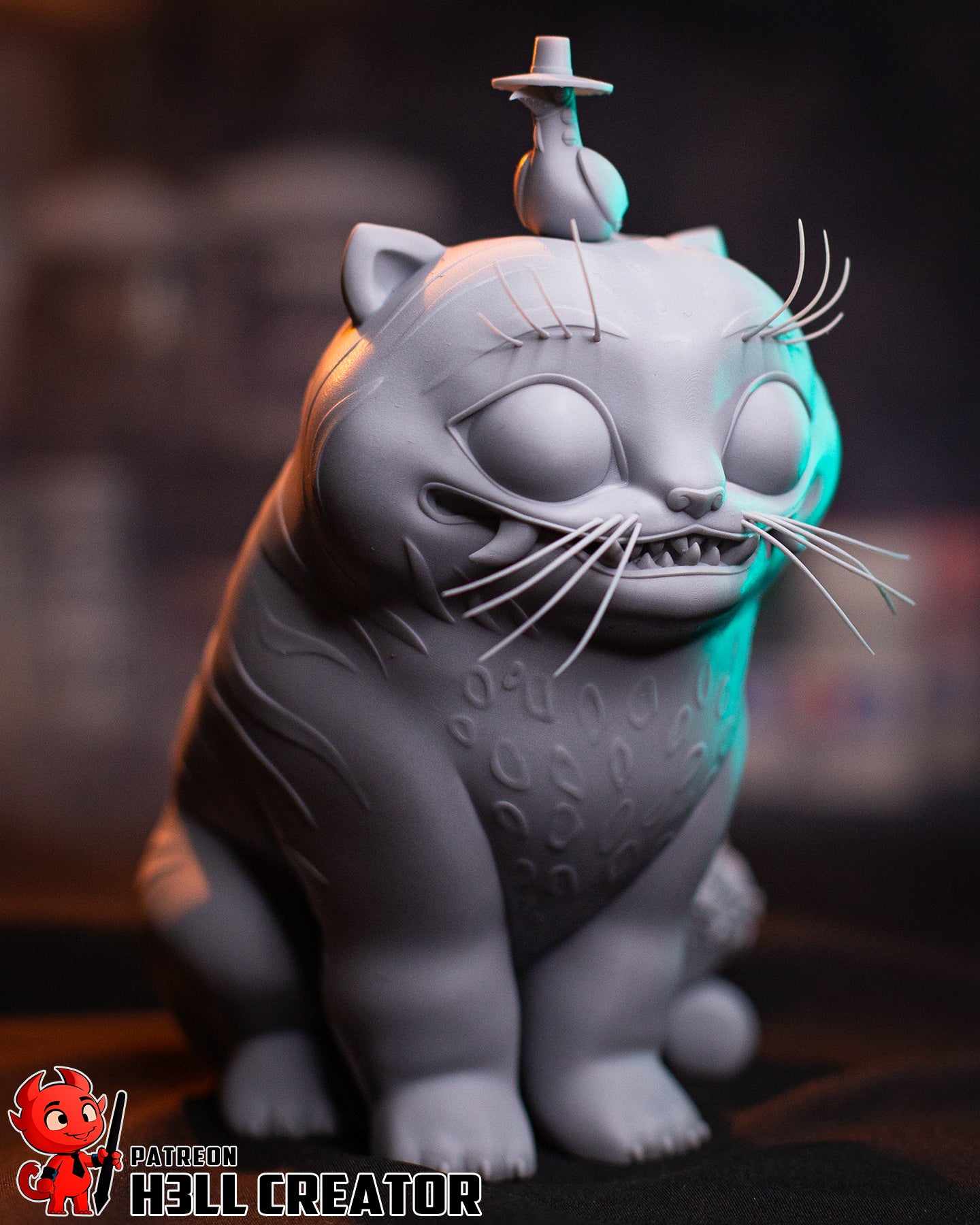 Derpy Tiger and Sussie (KPop Demon Hunters) resin figure by h3LLcreator — studio render 6