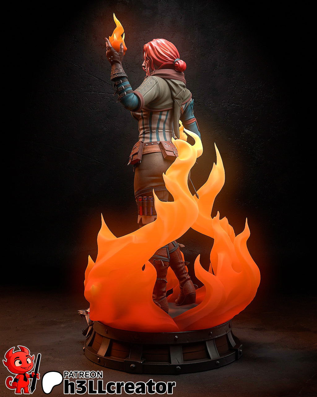 Triss Merigold (The Witcher) resin figure by h3LLcreator — studio render 9