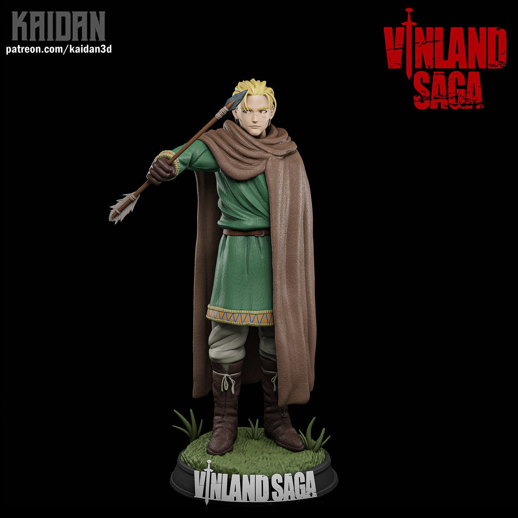 Thorfinn (Vinland Saga) resin figure by Kaidan 3D — studio render 2