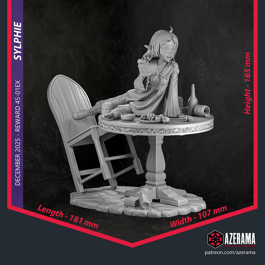 Sylphiette (Mushoku Tensei) resin figure by Azerama — studio render 4