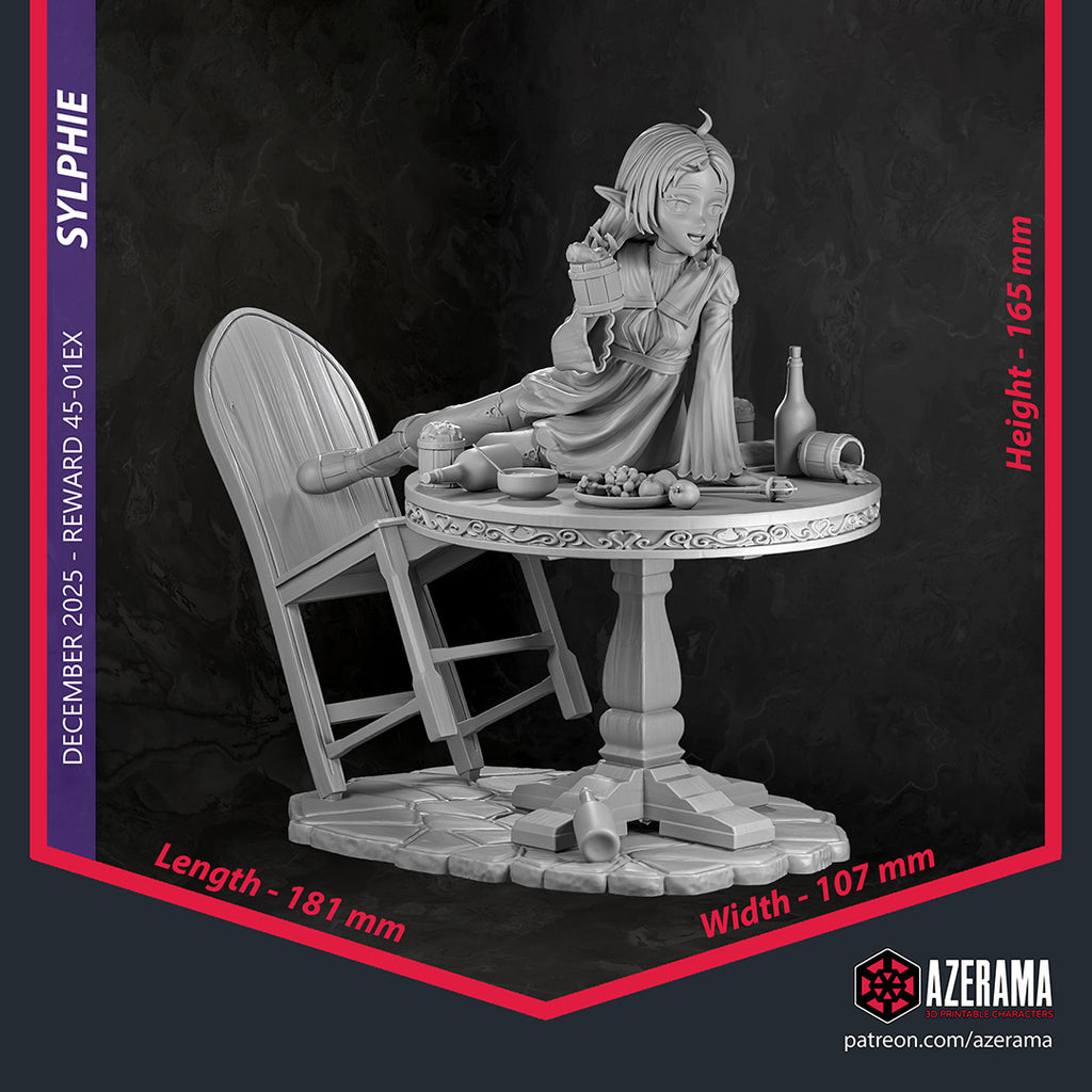 Sylphiette (Mushoku Tensei) resin figure by Azerama — studio render 4