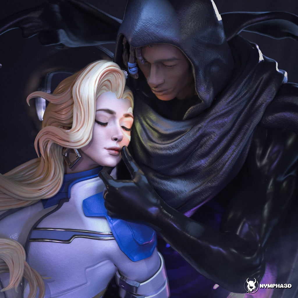 Cloak and Dagger (Marvel) resin figure by Nympha — studio render 4