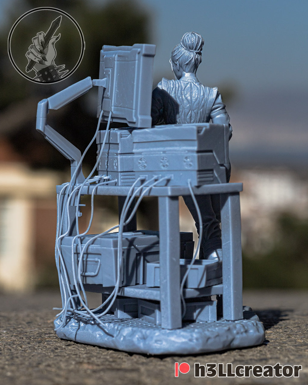 Panam Palmer (Cyberpunk 2077) resin figure by h3LLcreator — studio render 5