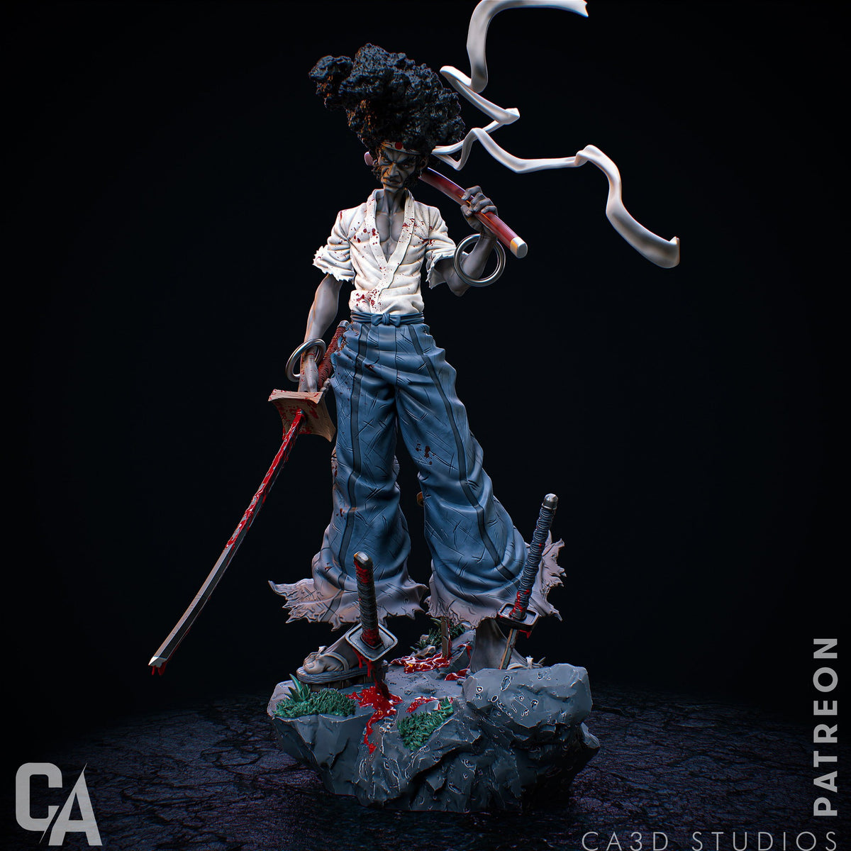 Afro — studio render 4