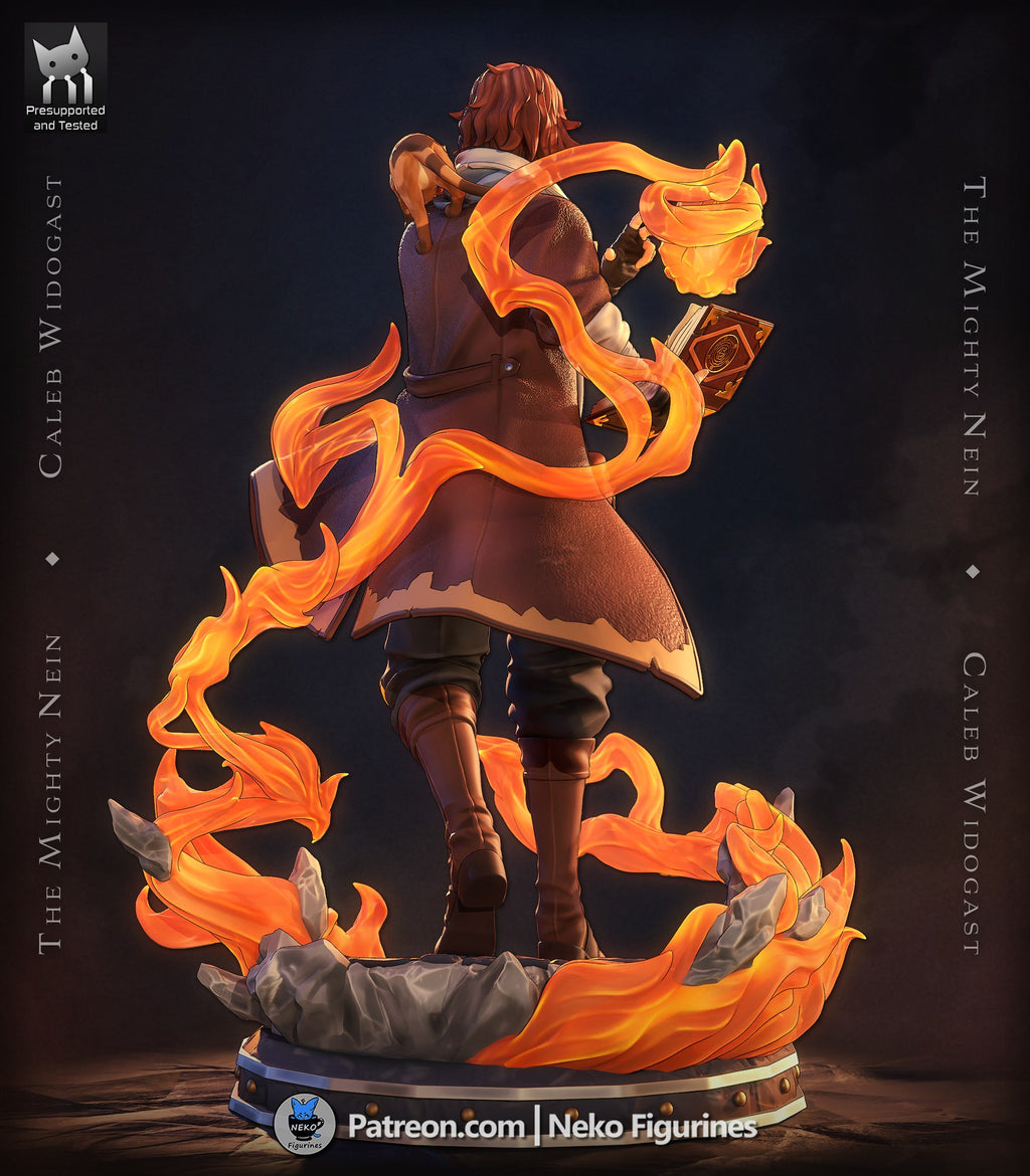 Caleb Widogast (Critical Role) resin figure by Neko Figurines — studio render 6