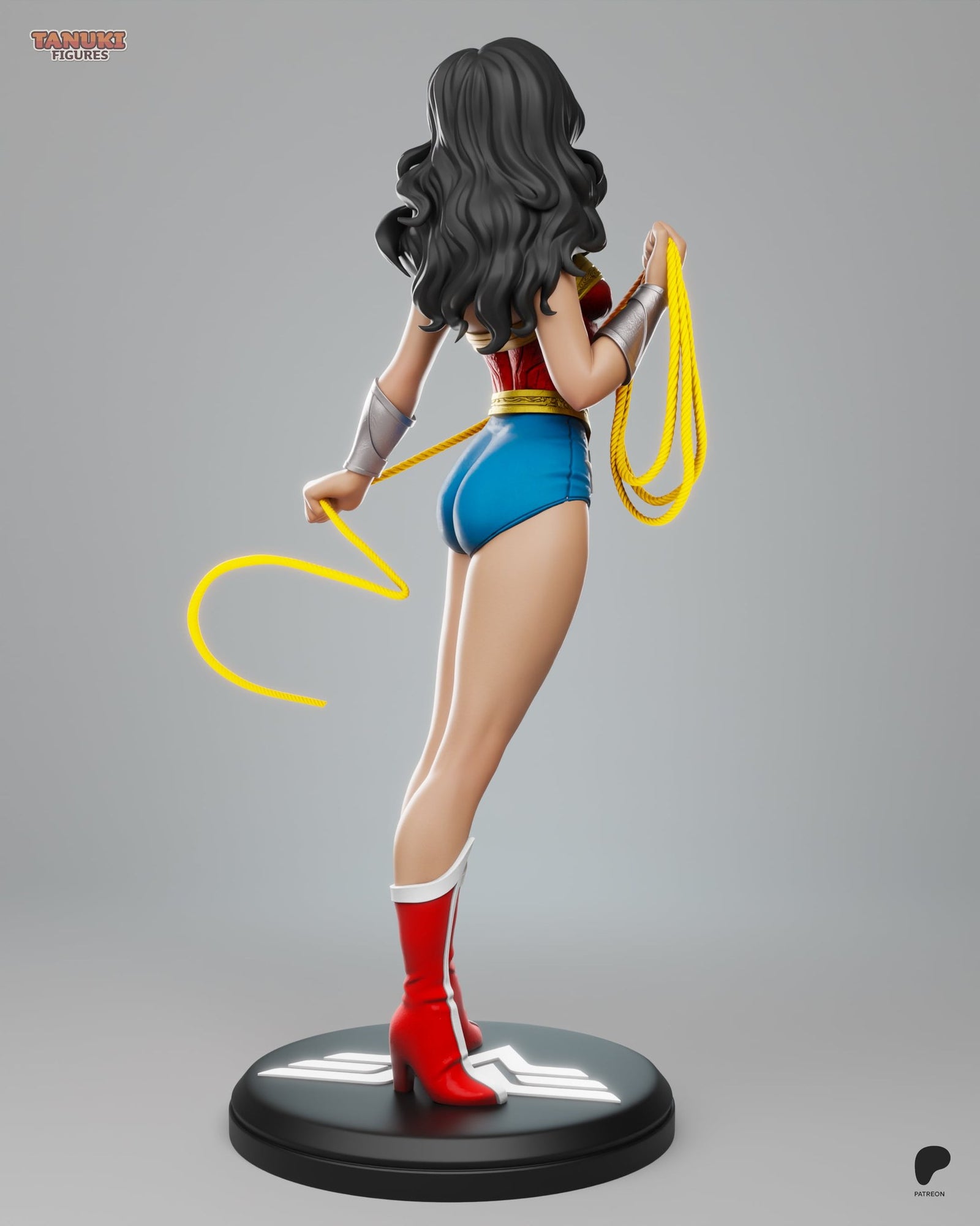 Wonder Woman (DC) resin figure by Tanuki Figures — studio render 3