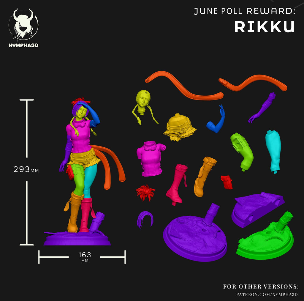 Rikku (Final Fantasy) resin figure by Nympha — studio render 6