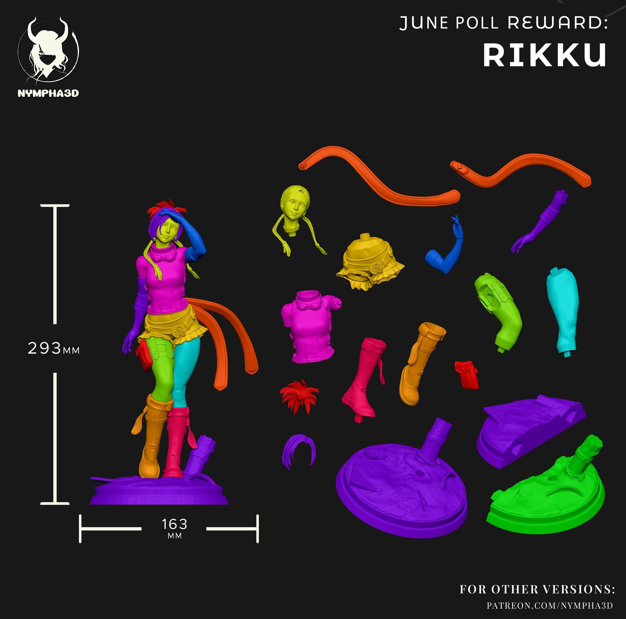 Rikku (Final Fantasy) resin figure by Nympha — studio render 6