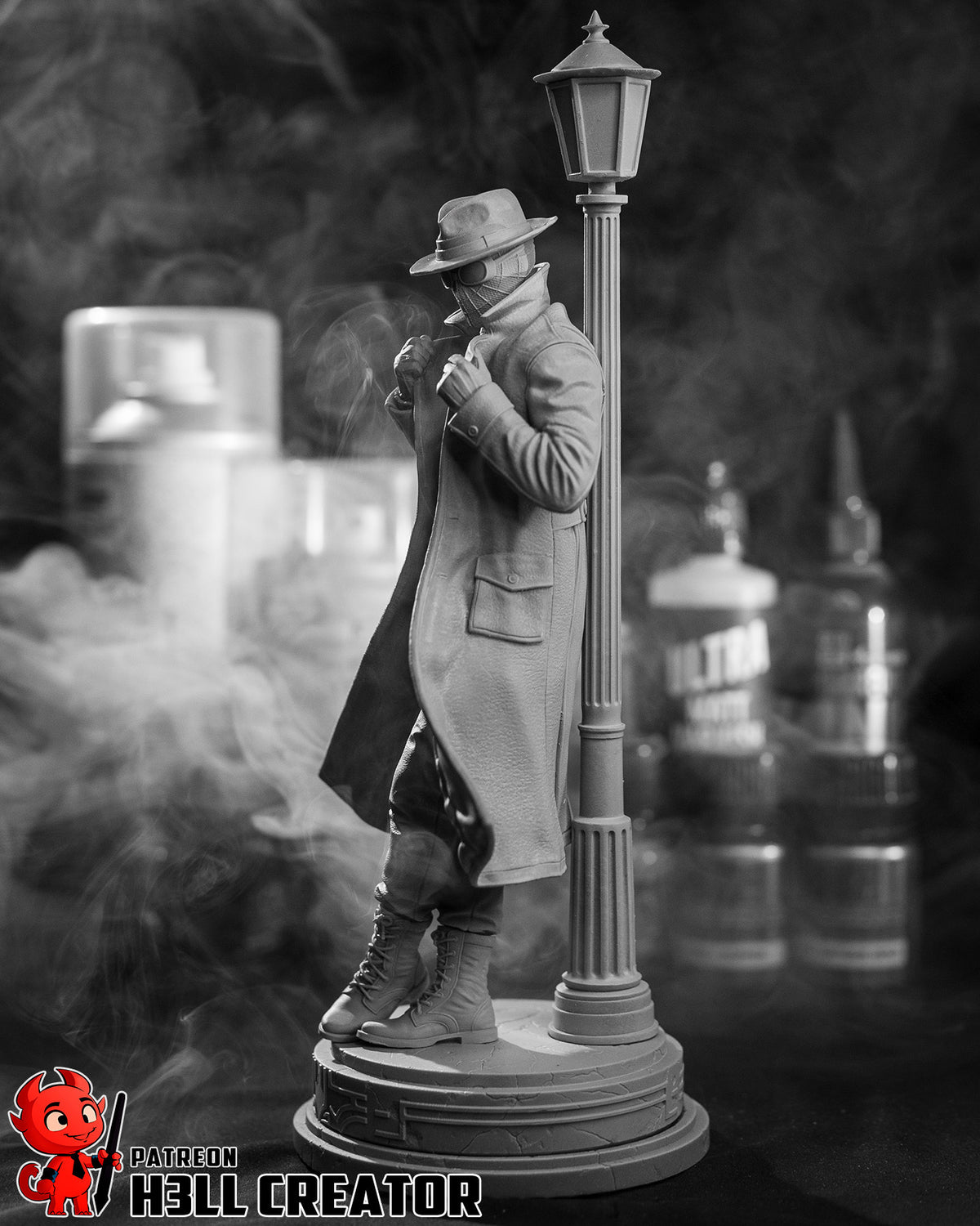 Spider-Man Noir (Marvel) resin figure by h3LLcreator — studio render 11