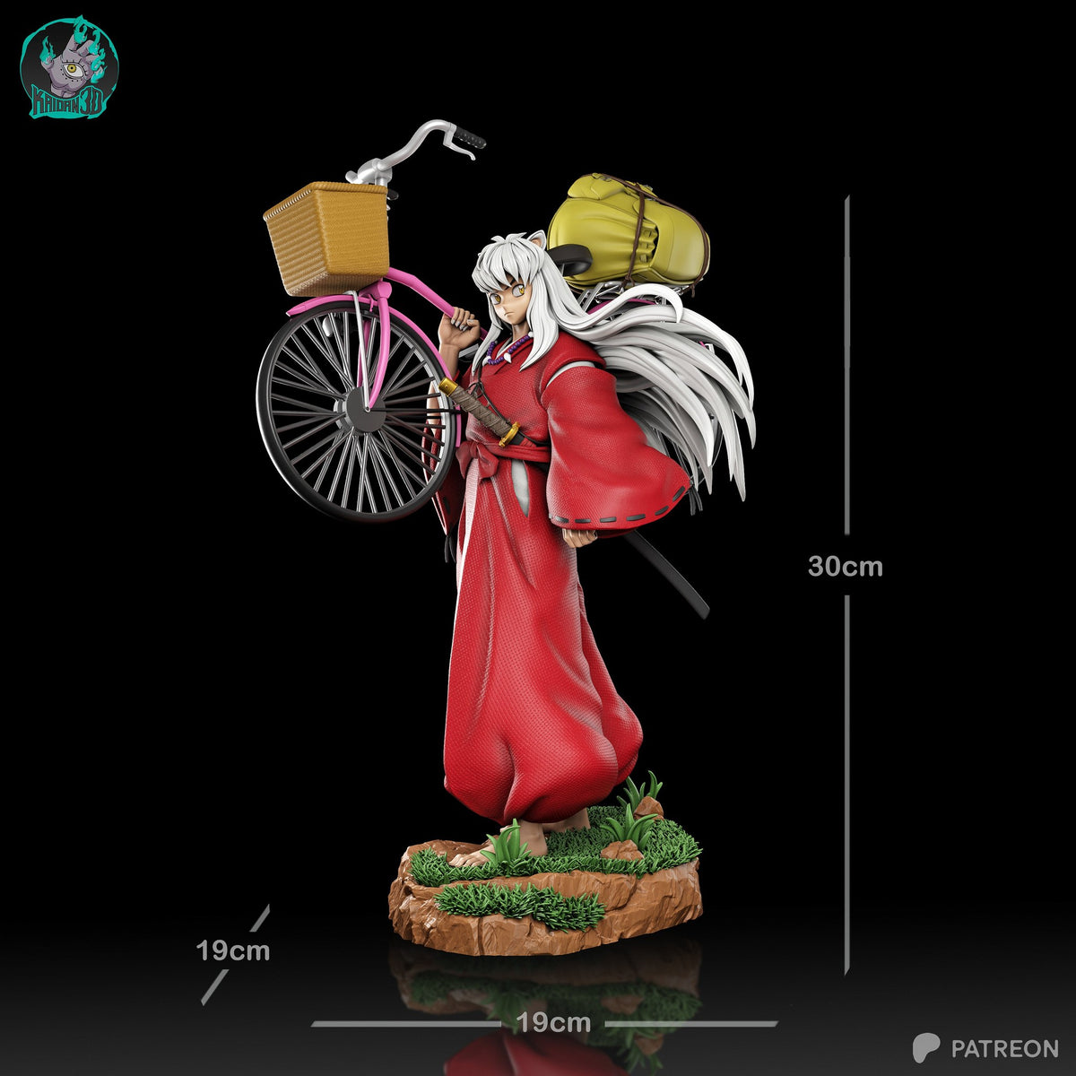 Inuyasha (Inuyasha) resin figure by Kaidan 3D — studio render 5