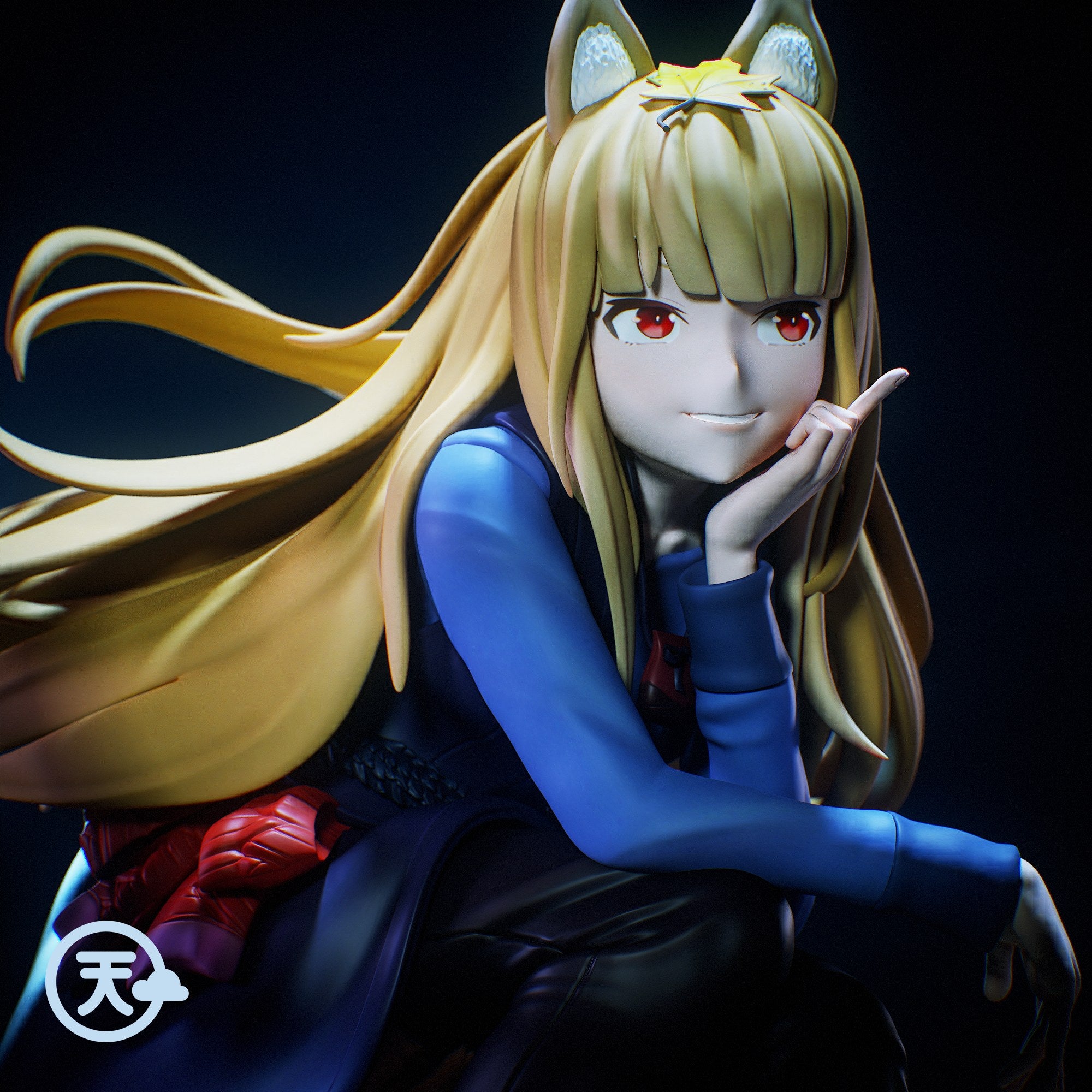 Holo (Spice and Wolf) resin figure by Tenshi Figures — studio render 3