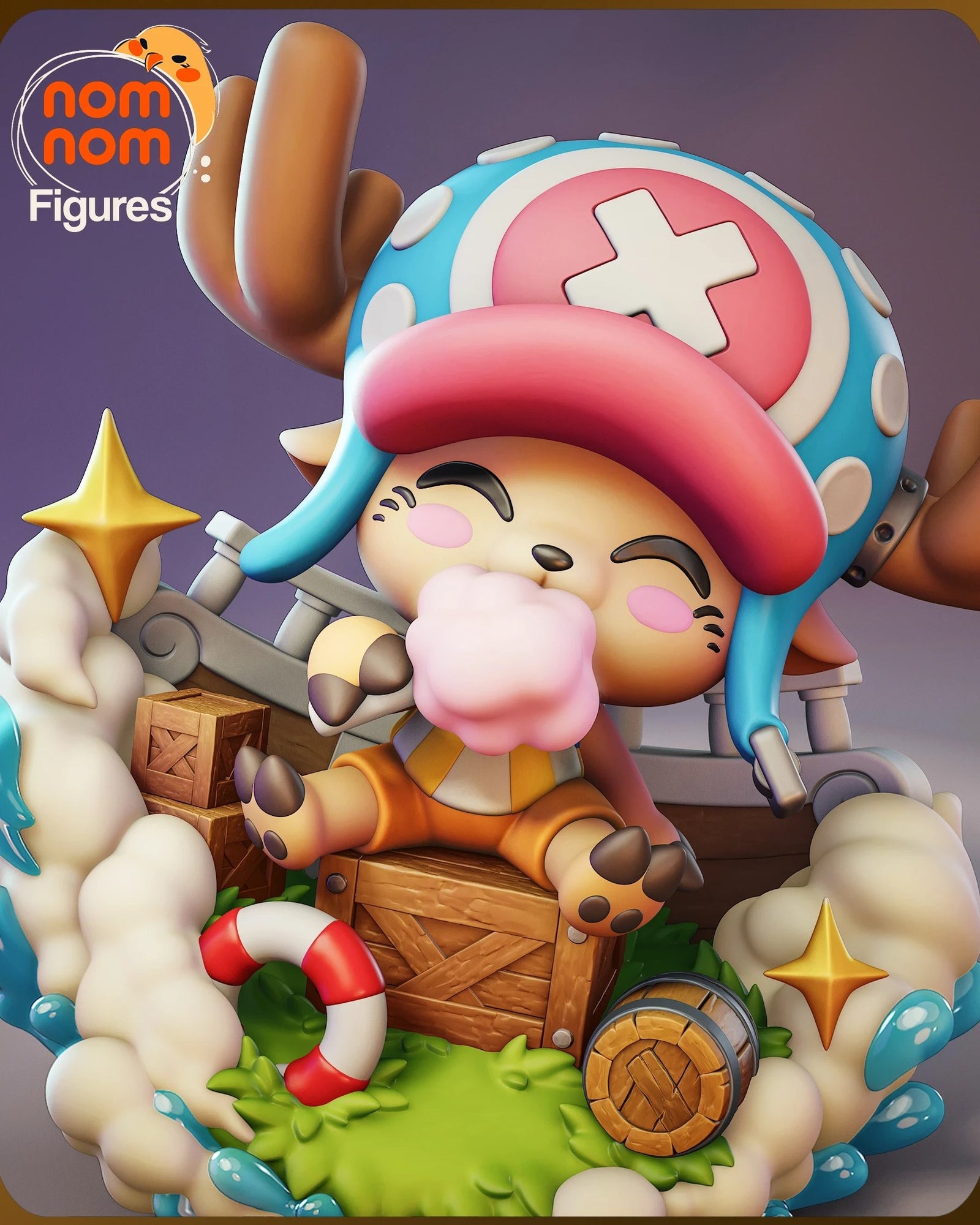 Tony Tony Chopper One Piece Chibi resin figure by NomNom Figures — studio preview 2