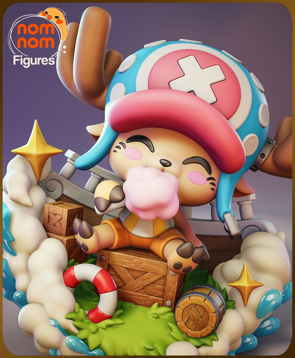 Tony Tony Chopper One Piece Chibi resin figure by NomNom Figures — studio preview 2
