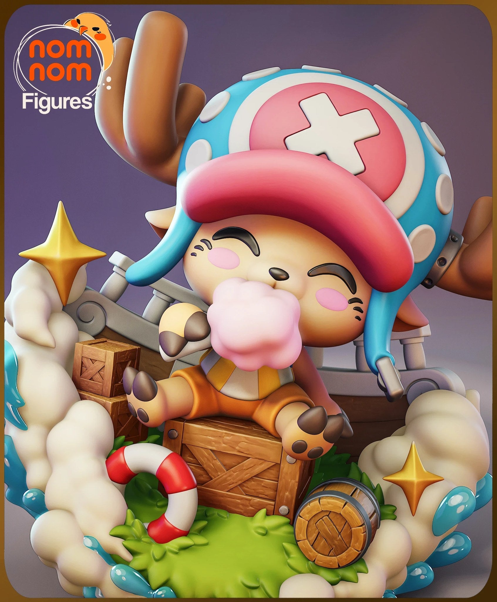 Tony Tony Chopper One Piece Chibi resin figure by NomNom Figures — studio preview 2