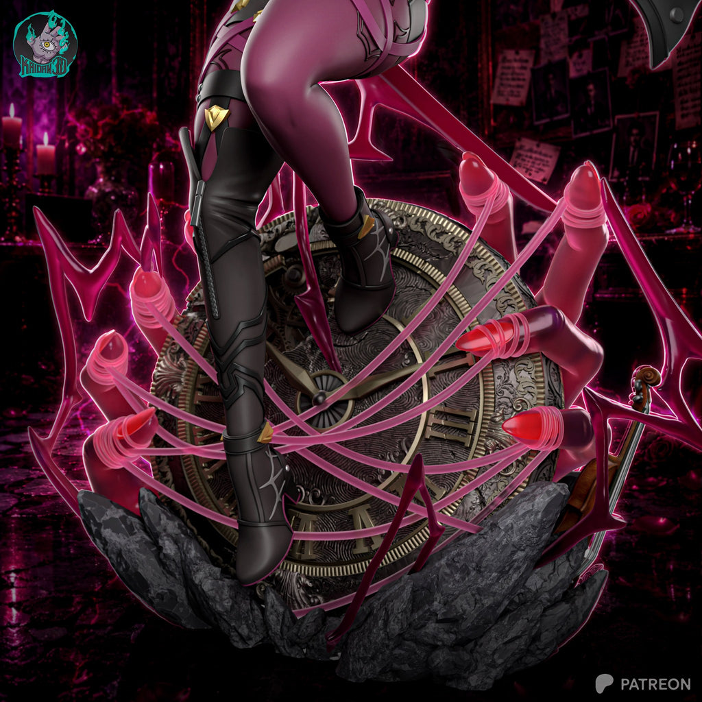 Kafka (Honkai Star Rail) resin figure by Kaidan 3D — studio render 3