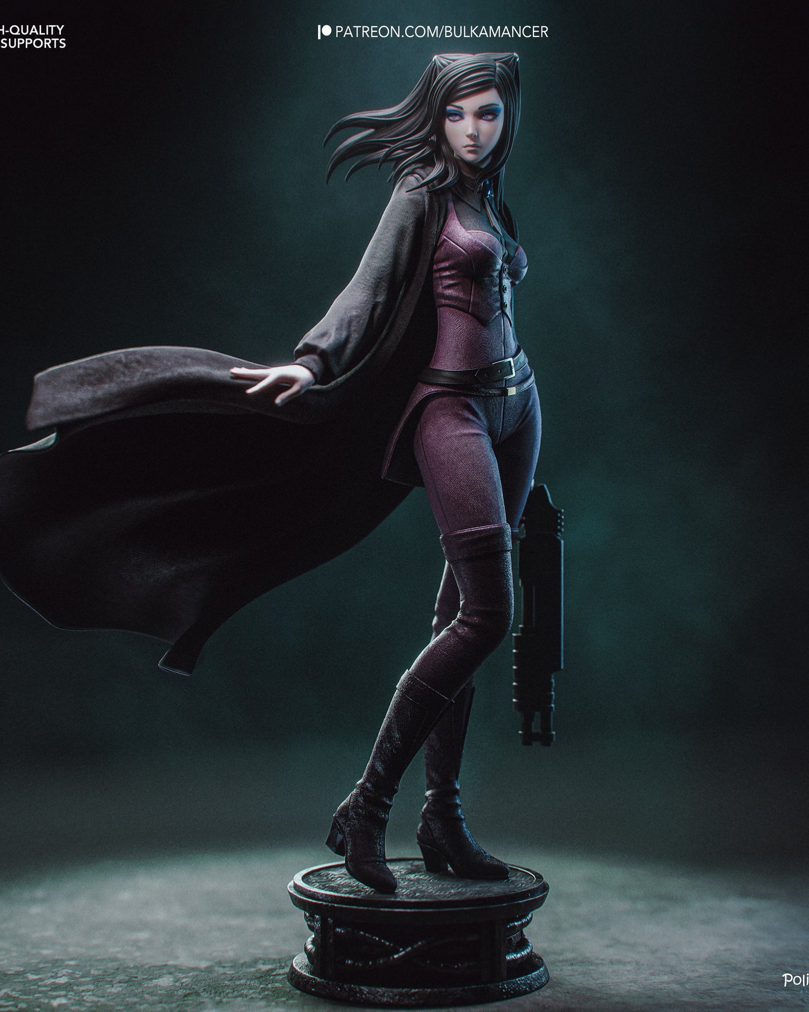Re-L Mayer (Ergo Proxy) resin figure by Bulkamancer — studio render 2