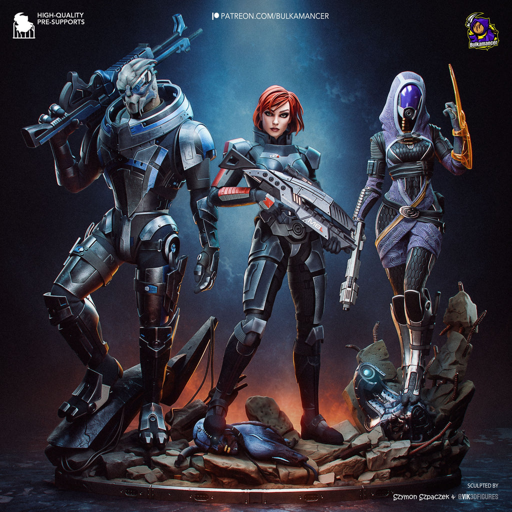 Jane Shepard (Mass Effect) resin figure by Bulkamancer — studio render 8