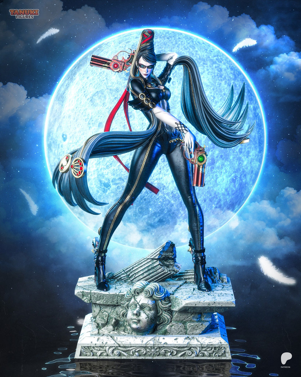 Bayonetta (Bayonetta) resin figure by Tanuki Figures — studio render 1
