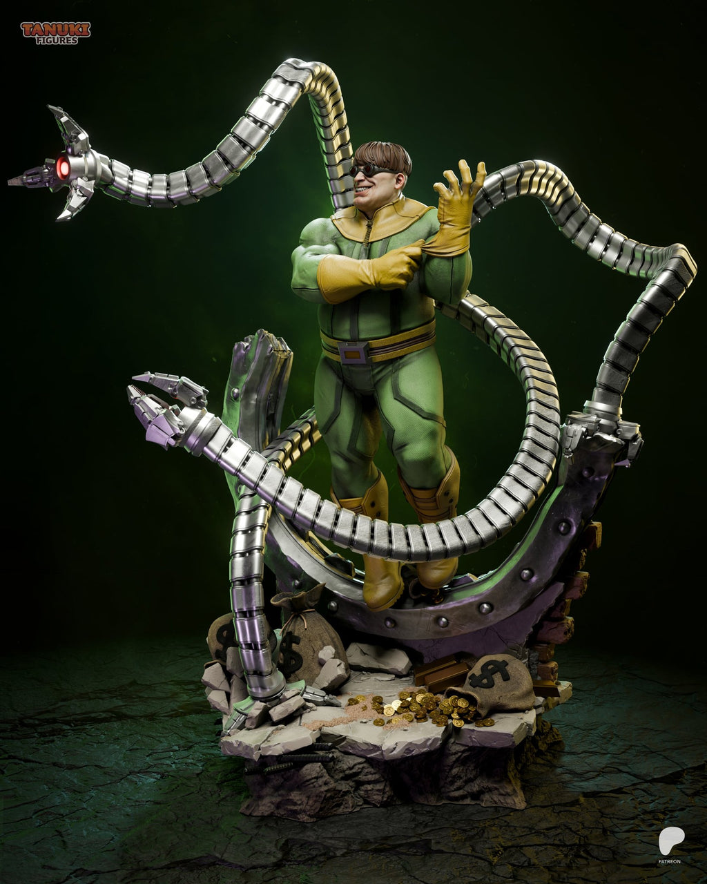 Doctor Octopus (Marvel) resin figure by Tanuki Figures — studio render 5